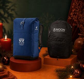 Bedruckte Rucksäcke mit Logo von Deuter - eine hochwertige Weihnachtsgeschenkidee für Kunden Bedruckte Rucksäcke mit Logo wie dieser von Deuter zählen zu den Premium Weihnachtsgeschenken für Kunden und Mitarbeiter