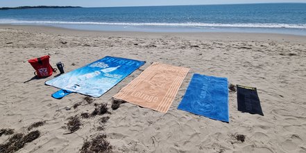 Marken-Handtücher mit Logo-Anbringung in bester Hotelqualität am Meer 