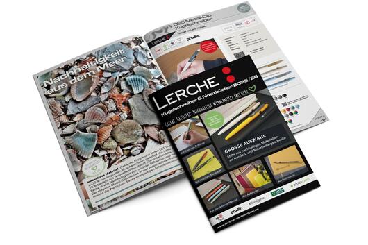 LERCHE: Werbe-Kugelschreiber und Notizbücher Katalog