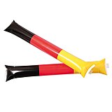 Klopfschlauch Sticks zur WM 2026 Deutschland-Farben auf weißem Hintergrund