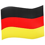 Automagnet in Deutschlandfarben zur WM als Werbeartikel