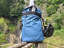 Rucksack Active Rolltop Wuiderer Merchartikel blau
