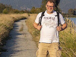Der Active Rucksack getragen von Stefan Lerche in Kanada