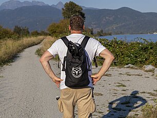 Active Rucksack mit Rolltop als Merchartikel mit Logo in Kanada