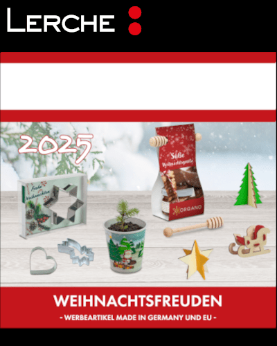 Streuartikel, Geschenkartikel, Karten für die Weihnachtspromotion 2025