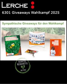 Streuartikel, Geschenkartikel, Give-aways für Wahlen 2025