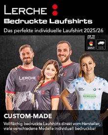 Individuell bedruckte Laufshirts und sportliche Textilien von Lerche: