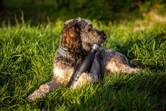 Café-Inhaberin in Kanada mit gebrandeter Werbetasche als Giveaway