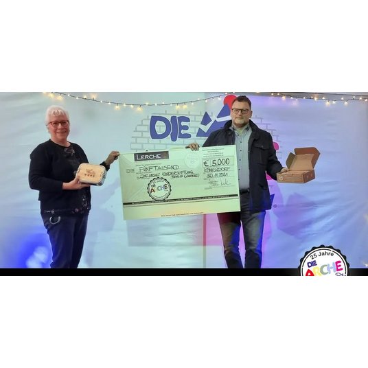 Spende an die Arche mit Scheckübergabe 2021