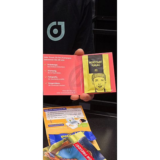 Werbung mit bekannten Marken, die im Kopf bleibt und auch noch eine praktische Verwendung findet, ist oftmals die beste Werbung.