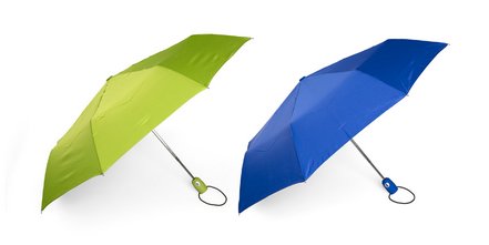 AOC Mini-Taschenschirm mit gut sichtbarem Logo-Doming am Kunststoffgriff