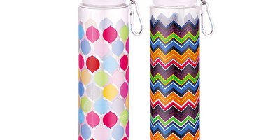 Auslaufsichere und hochwertige Trinkflasche aus Metall mit individueller Gestaltungsmöglichkeit