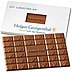 Schokoladentafeln 150 g im individuellen Präsentkarton mit Sichtfenster