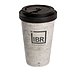 Porzellen Kaffeebecher in Beton-Optik mit Logo