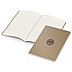 Back to Work Werbegeschenk: Ein Notizbuch mit Logo-Einprägung auf dem Cover