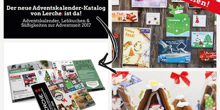 Neur Katalog bedruckte Adventskalender, Süßigkeiten von Lerche: 2017 ist online