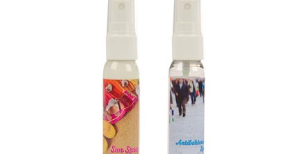 Bedrucktes Spray mit 30 ml Inhalt Sonnenschutz verschiedene LSF