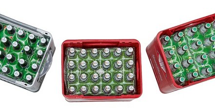 Bierkastenkühler mit Werbeaufdruck