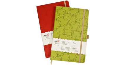 Das innovative Notizbuch – hergestellt aus recycelten Apfelresten