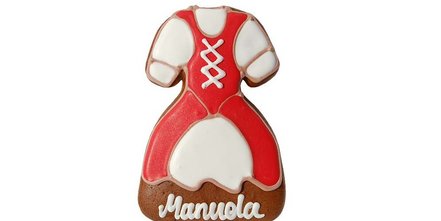 Dirndl und Lederhose als Lebkuchen - für das Oktoberfest 2015