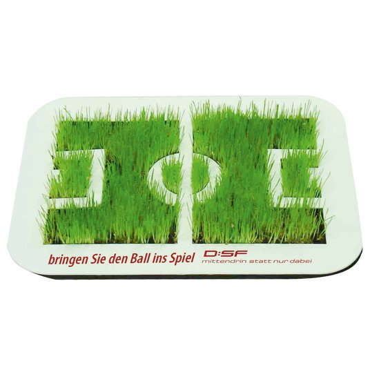 Wachsender Fußballrasen: Toller Mailingartikel für Fußballfans