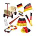 Fanset mit Leiterwagen, Flaschenöffner, Fahne, Sonnenbrille uvm.