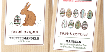 Walnüsse, Cashewkerne, Kaffeebohnen: Edle Snacks im Premium Flowpack oder in der Faltschachtel als Werbemittel