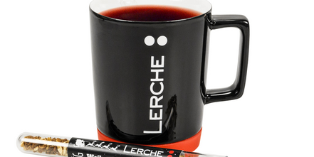 Glühweingewürze im originellen Reagenzglas mit Werbedruck