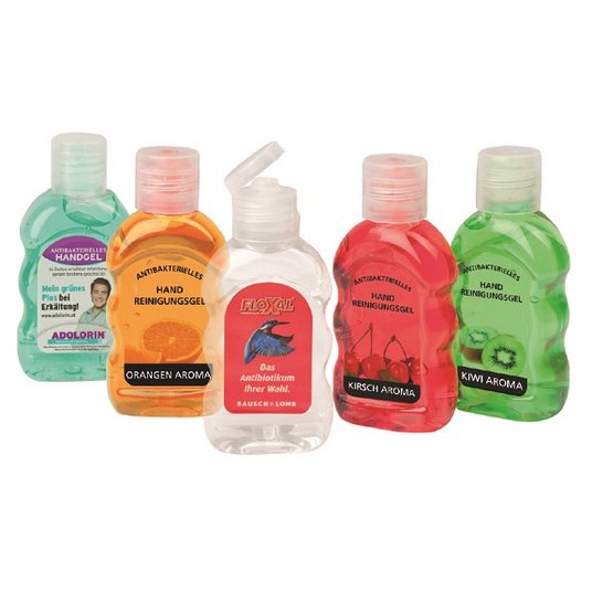 Antibakterielles Handreinigungsgel 50 ml mit bedruckbarem Etikett
