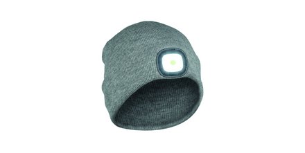 Topaktuell: Moderne Mütze mit integrierter USB-Stirnlampe &quot;Headlight&quot; für Sport, Outdoor und Beruf
