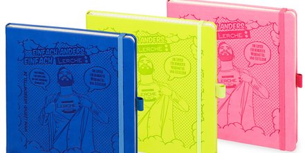 Notizbücher: IVORY APP A5 in kräftigen Farben mit individuellem Cover