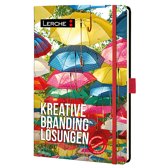 Vollflächig bedrucktes Notizbuch mit individuellem Digitaldruck