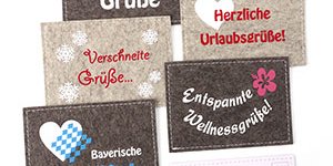 Individuelle Filzpostkarten als Werbemittel und Mailingartikel