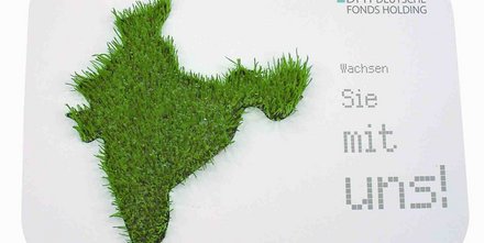 Individuell bedrucktes Frühlings- und Osterwerbemittel &quot;Wachsendes Logo&quot;