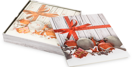 Hochwertige Blechdose mit vollflächigem Werbedruck und integriertem Geschenk