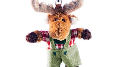 Individuelle Trachten-Elche „Toni“ und „Vroni“ als süße Anhänger mit Werbe-Stick