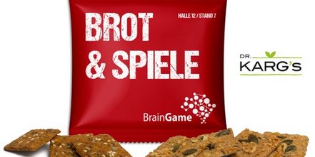 Vollkorn-Snack in bedruckter Werbetüte