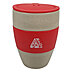 Coffee to go Becher aus Organic bio-circular Material mit Tampondruck als Werbemittel der Lerche: Kaffebechermanufaktur