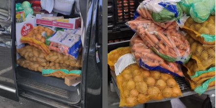 Großeinkauf und bereit zur Abfahrt