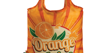 Wiederverwendbare faltbare Tragetaschen: Handlicher Shopper mit Werbung bedruckt