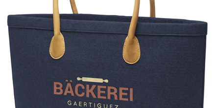 Modische und elegante Tragetaschen aus Filz: Individuell mit hochwertigem Werbestick