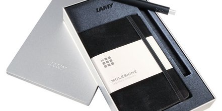 Markenbox von Moleskin und LAMY