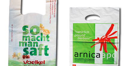 Nachhaltige und ökologische Werbebotschaft: Ihr Logo auf kompostierbaren, biologisch abbaubaren Einkaufstüten