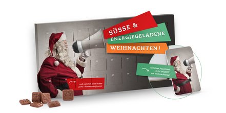 Neu für Advent: Adventskalender mit Powerbank