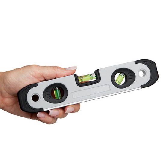 Werbe-Wasserwaage mit stoßfestem ABS und TPR Gehäuse 