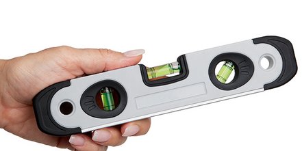 Werbe-Wasserwaage mit stoßfestem ABS und TPR Gehäuse 