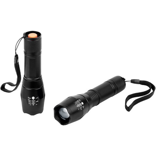 Werbemittel bedruckbare Profi-LED-Taschenlampe mit Ihrem Wunschlogo