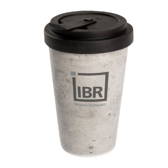 bedruckbarer Coffee-to-go-Becher in Beton-Optik 