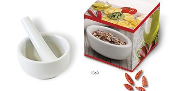 Neues Genießer-Werbemittel Mini-Mörser im bedruckbaren Präsentkarton