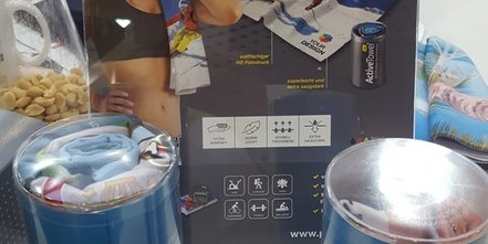 Vollflächig bedruckbares Mikrofaser-Handtuch